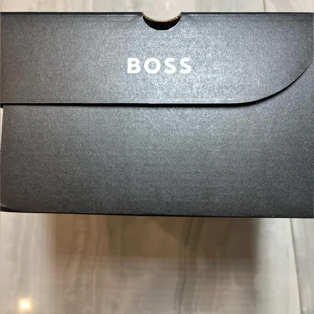 Empty BOSS Hugo Boss Shoe Box Large Black with Original Tissue Paper